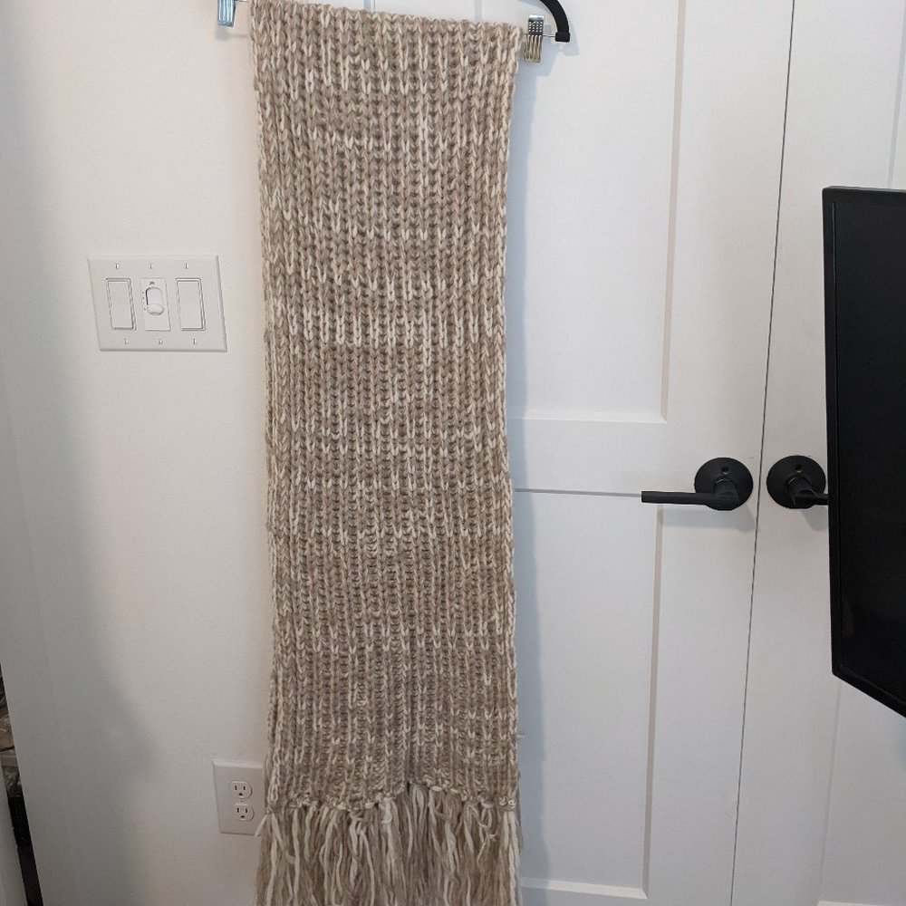 Oversized, Chunky Inverni Baby Alpaca Knit Scarf